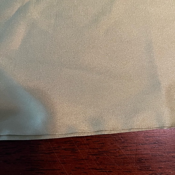 Green Satin Scarf Wrap Top - Picture 8 of 9